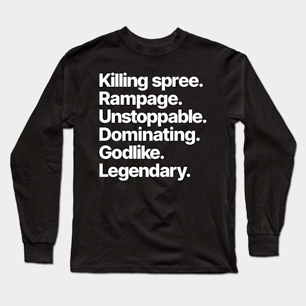 Killing Spree League Long Sleeve T-Shirt by Wreckists